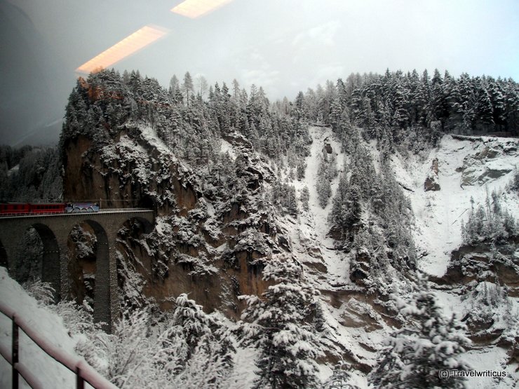 Landwasser viaduct at Albula Railway, Switzerland