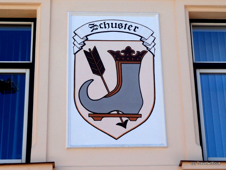 Shop sign of a shoemaker in Bad Aussee, Austria