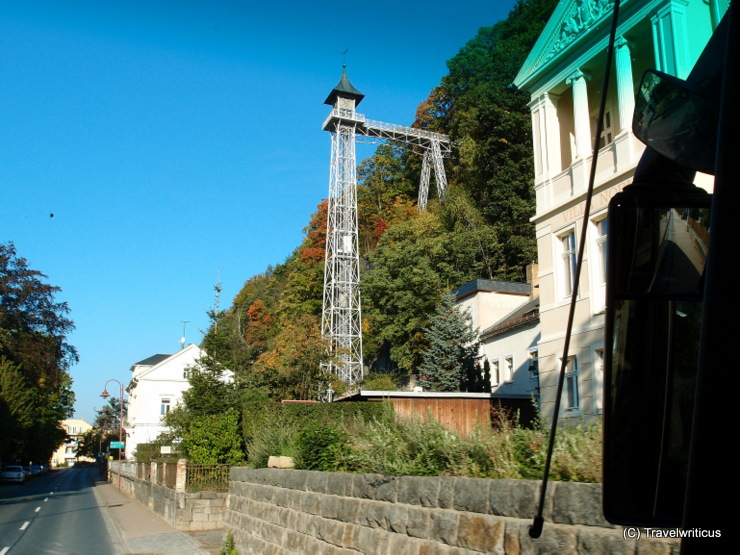 Elevator dating back to 1904 in Bad Schandau, Germany