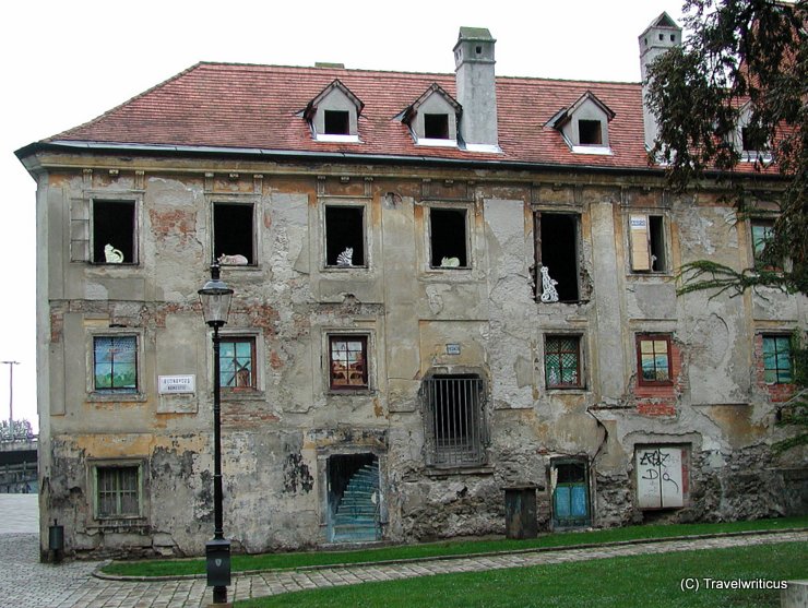 Abandoned building in Bratislava, Slovakia