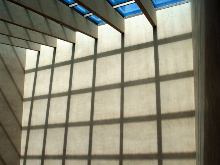 Play of light and shadow at the atrium of the museum