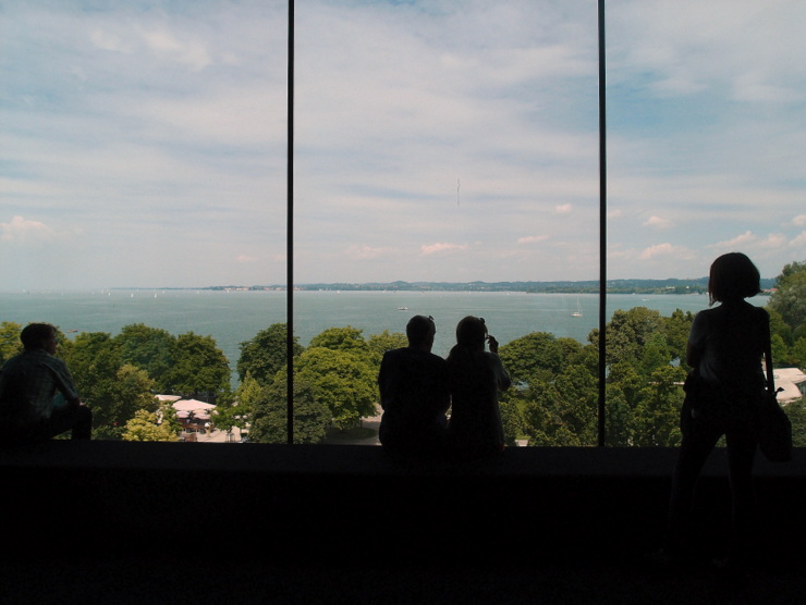 View of Lake Constance from the panorama room