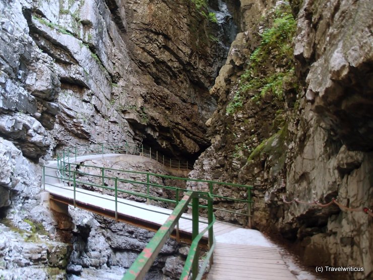 Entry of the most narrow part at Breitachklamm, Germany