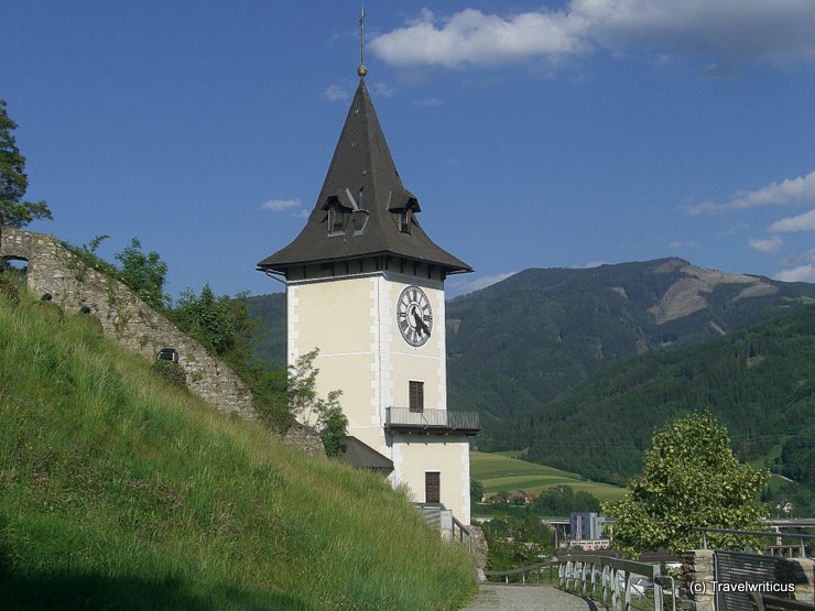 Clock tower of Bruck an der Mur, Austria