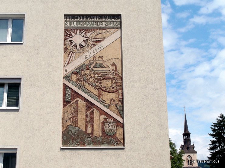 Sundial in Bruck an der Mur, Austria