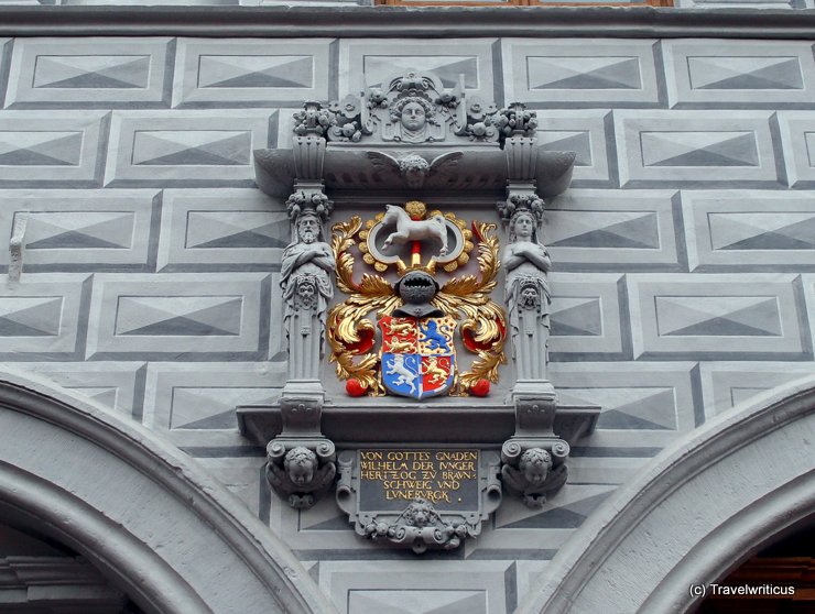 Crest at the town hall of Celle, Germany