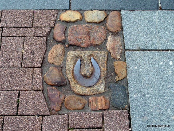 Odd horseshoe in Celle, Germany