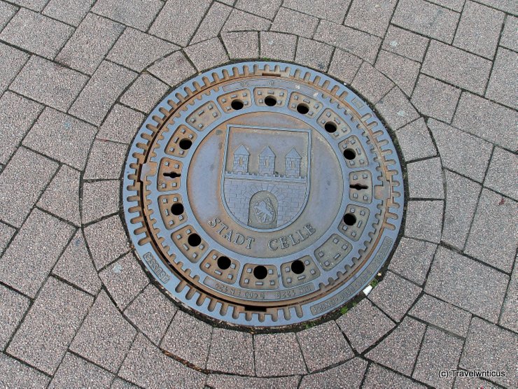 Manhole cover in Celle, Germany