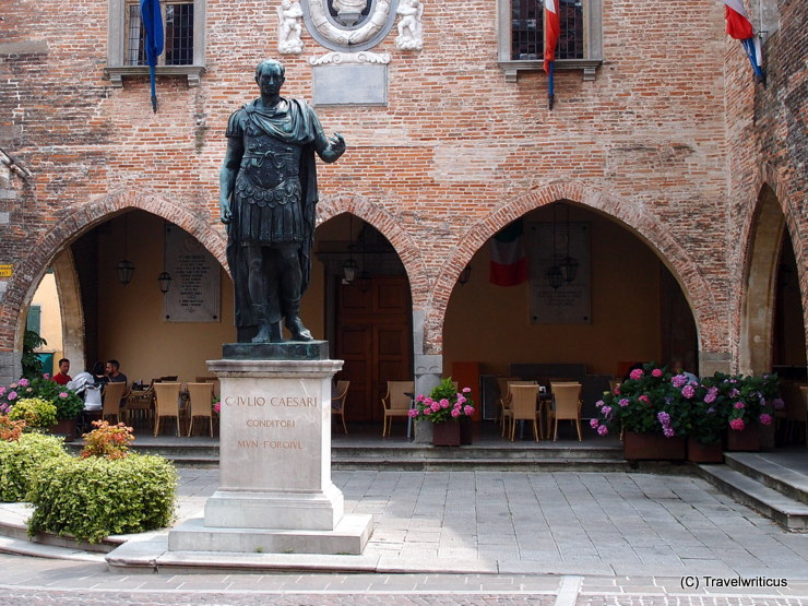 Monument to Julius Caesar in Cividale del Friuli, Italy