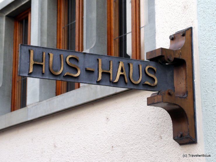 Sign at Hus Museum in Constance