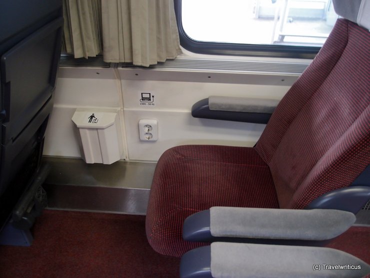 Power outlets at 1st class of Czech EuroCity