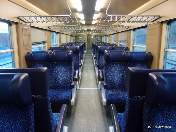 Interior of an Austrian diesel railcar ÖBB 5047