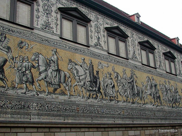 View of Procession of Princes in Augustusstrasse, Dresden