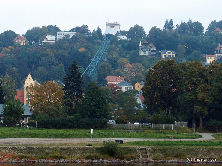 Structure of the suspension railway in Dresden, Germany