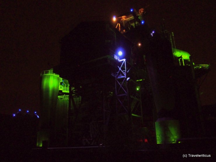 Lights at the Landschaftspark Duisburg-Nord, Germany