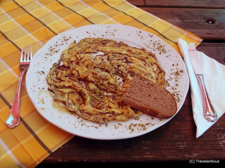 Egg dish with Styrian pumpkin seed oil