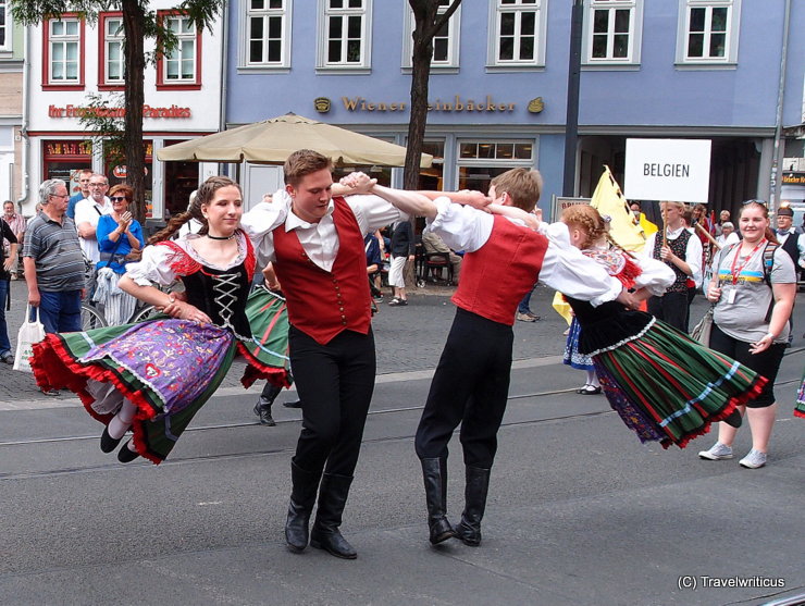 'Danetzare' folk festival in Erfurt, Germany