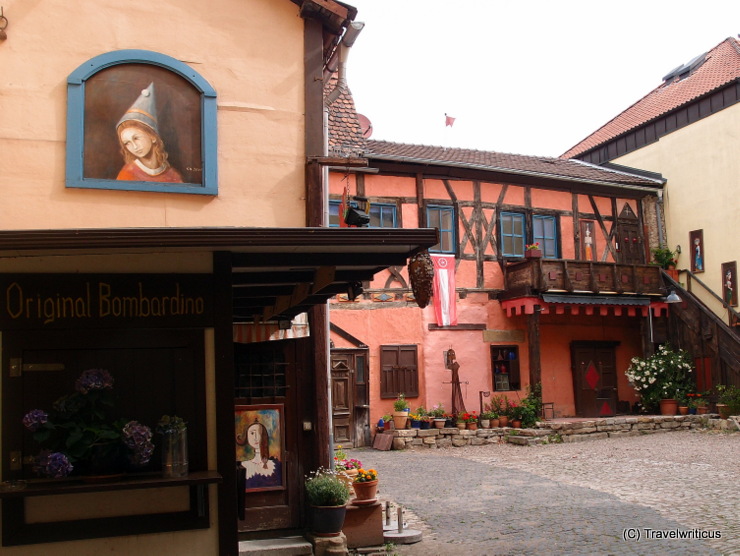 The Kunsthof Pianola, a fairytale-like inner yard in Erfurt, Germany