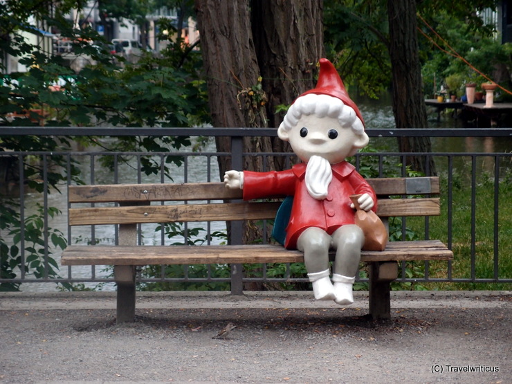 Sculpture 'The Little Sandman' in Erfurt, Germany