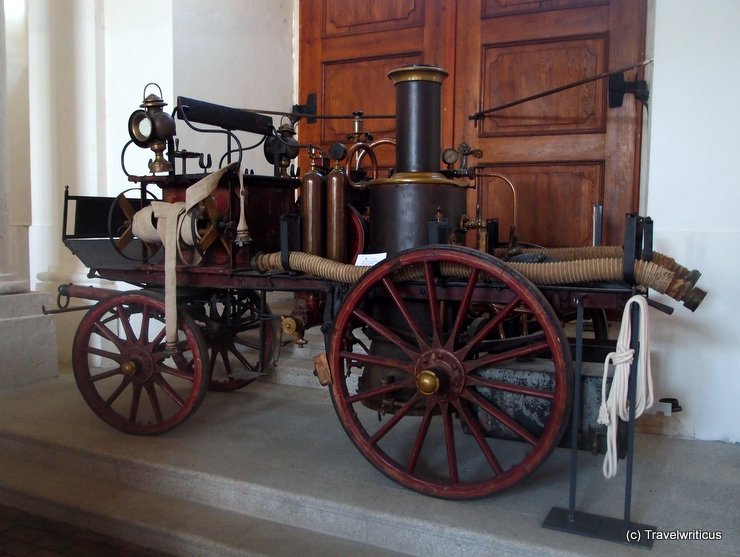 Antique fire pump of Horn, Austria