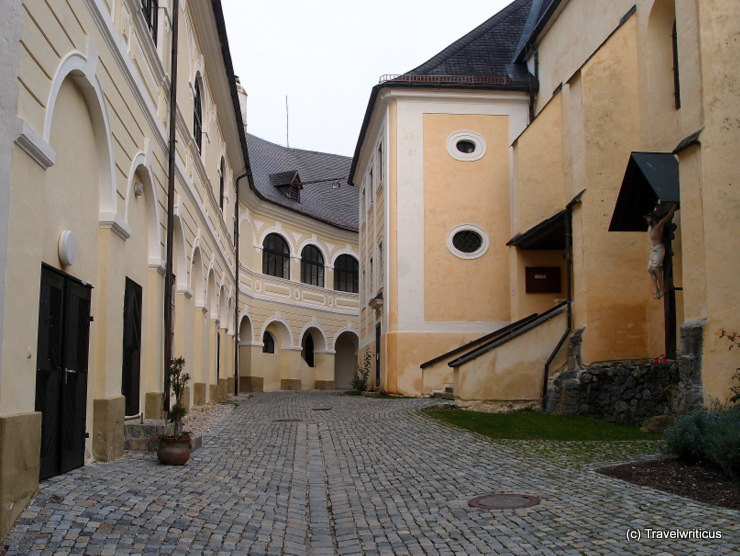 Inside the walls of Gloggnitz Castle, Austria