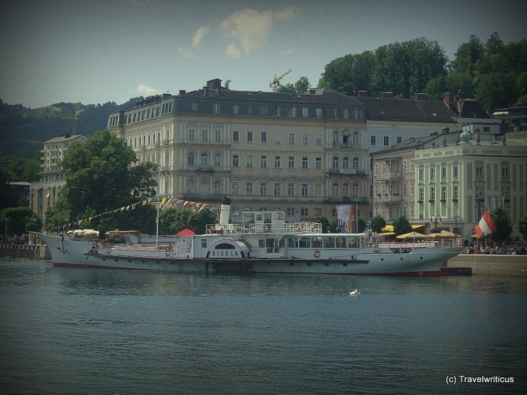 Paddle steamer 'Gisela' on the Traunsee Lake