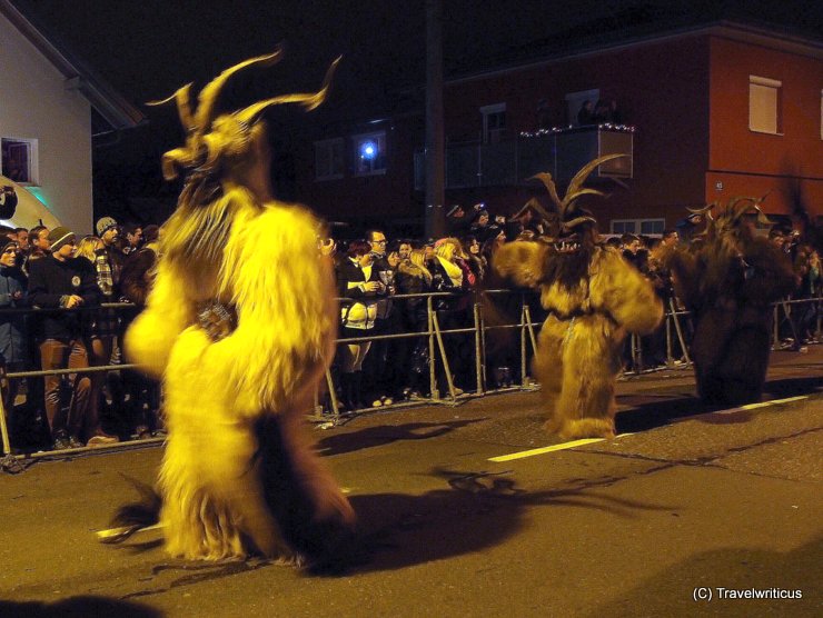 Krampus procession in Gnigl, Austria