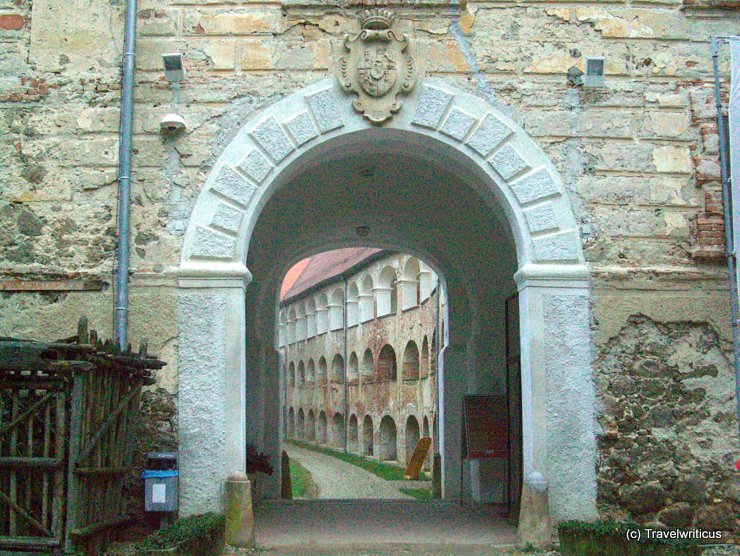 Entrance of Grad Castle in Goričko, Slovenia