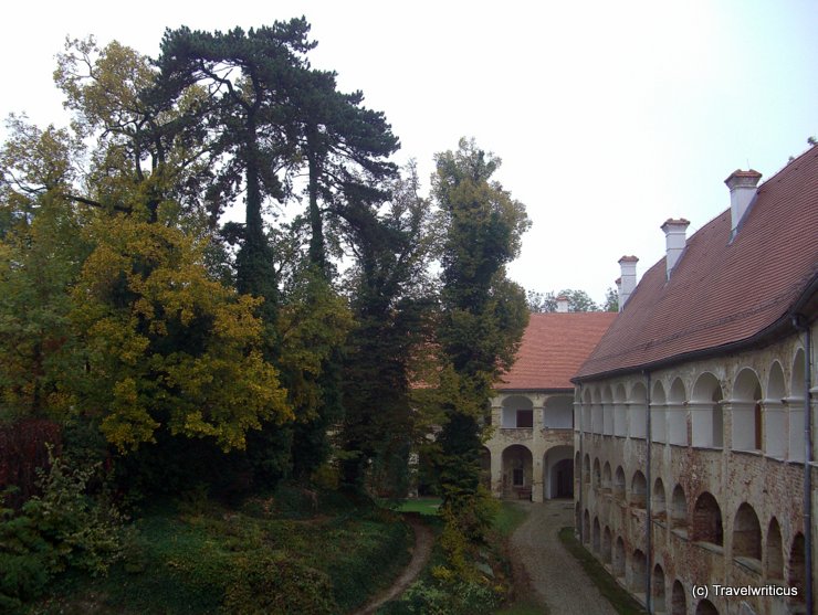 Forest inside Grad Castle in Goričko, Slovenia