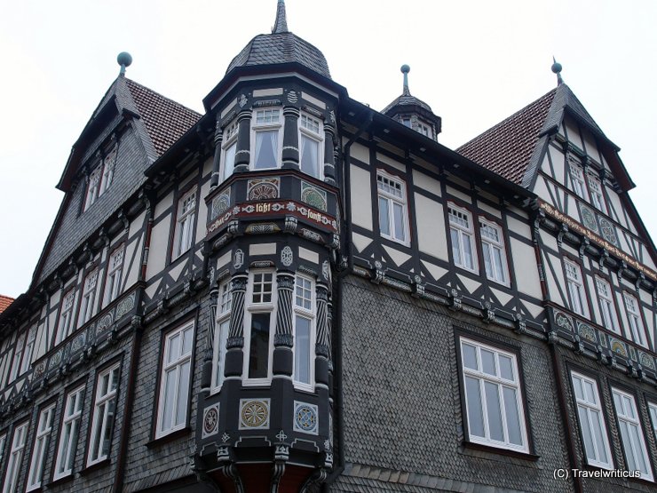 Slate-faced building in Goslar, Germany