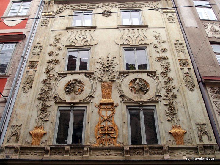 Art nouveau building in Graz, Austria