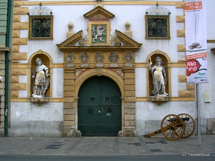 Entrance of the state armoury in Graz, Austria