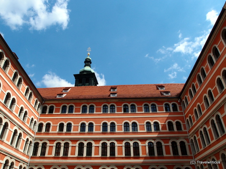 At the inner courtyard of the priests' seminary in Graz, Austria