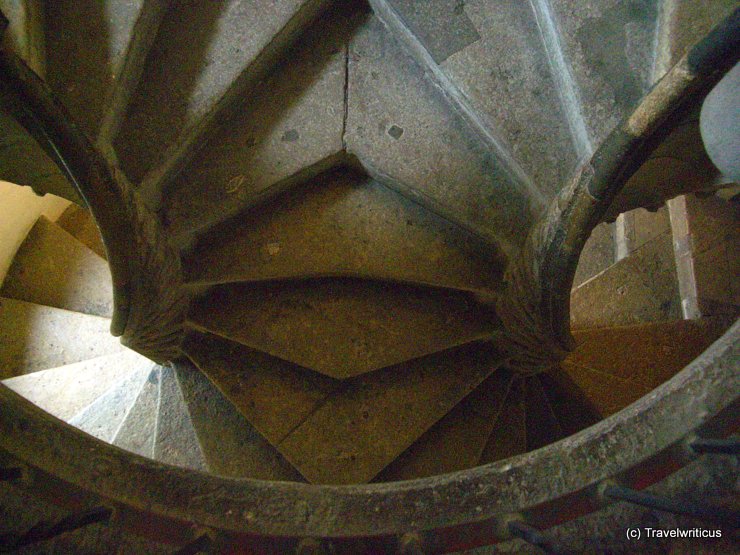 Twin spiral stairs in Graz