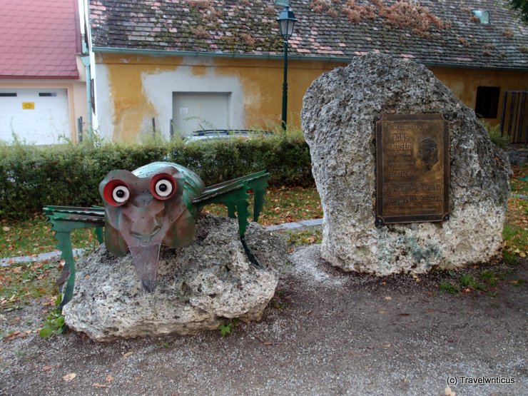 Memorial plaque to Hans Moser in Gumpoldskirchen, Austria