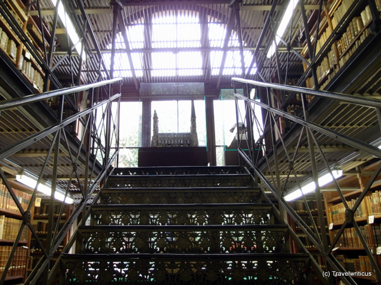 Iron stairs at the Marienbibliothek in Halle (Saale), Germany