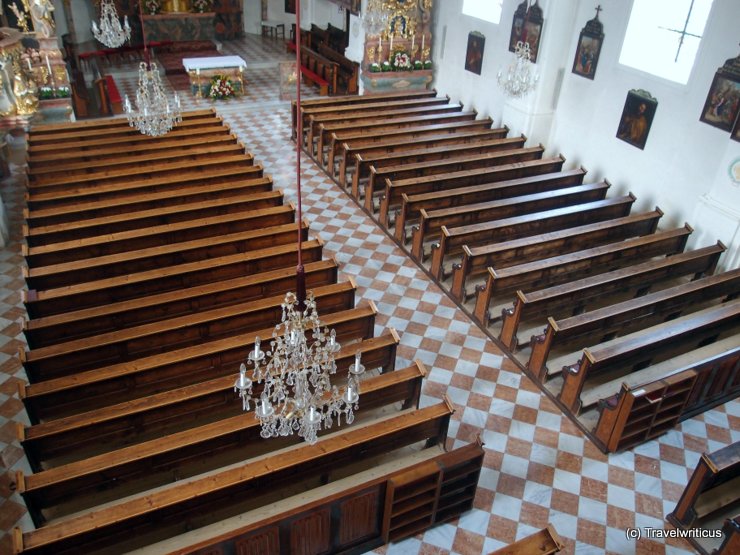 Gender gap at a church in Haus, Austria