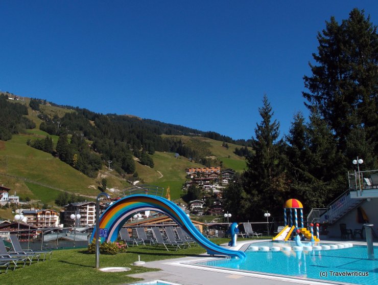 Pool at Family Hotel Egger in Hinterglemm, Austria