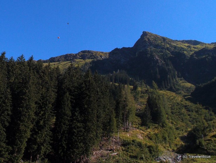 High rope course in Hinterglemm, Austria