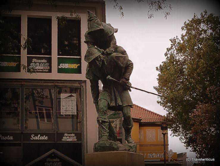 Monument to a Huckup in Hildesheim