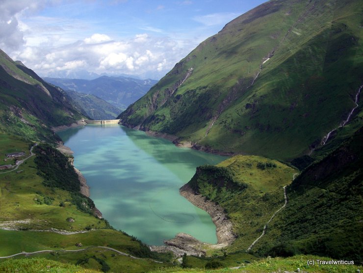 Wasserfallboden reservoir in Kaprun, Austria