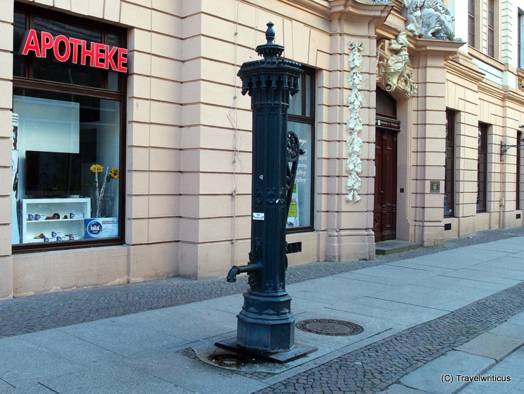 Classic water pump in Leipzig. Germany