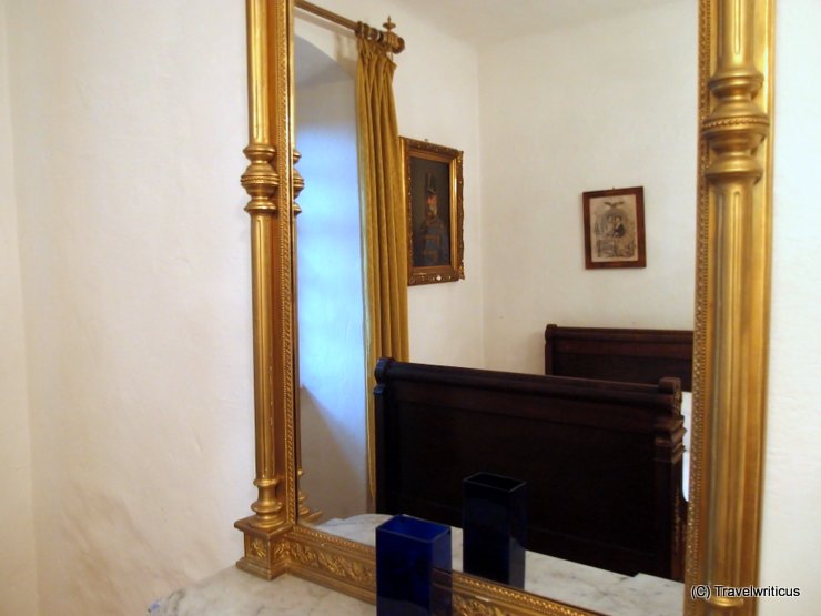 Mirror at room Elisabeth at Lockenhaus Castle, Austria