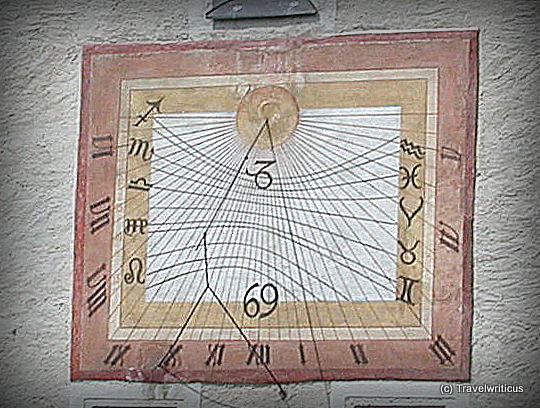 Sundial on St Mary's Church in Maria Saal