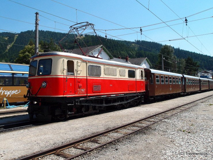 Electric locomotive class 1099 in Mariazell, Austria