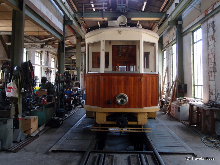 At the depot of the museum tramway in Mariazell, Austria