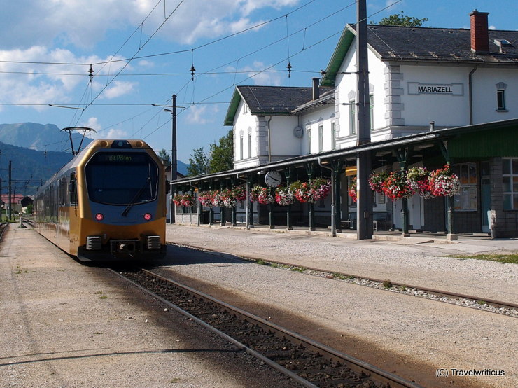 Railway station in Mariazell, Austria