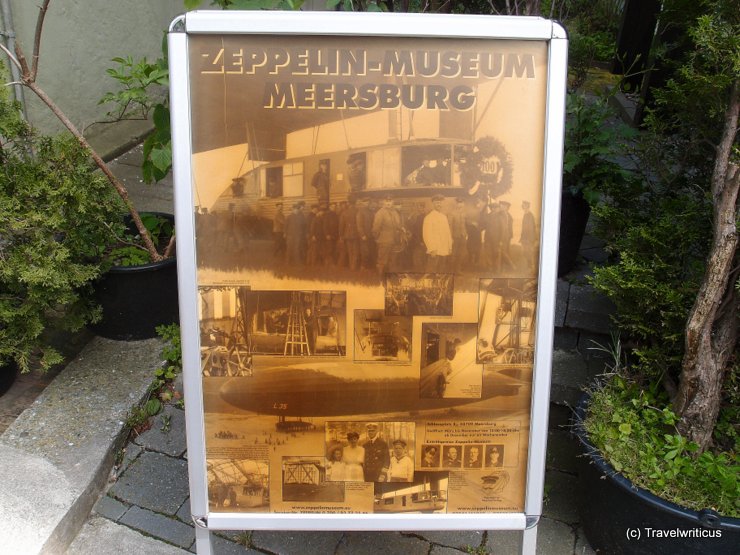 Poster of the Zeppelin museum in Meersburg, Germany