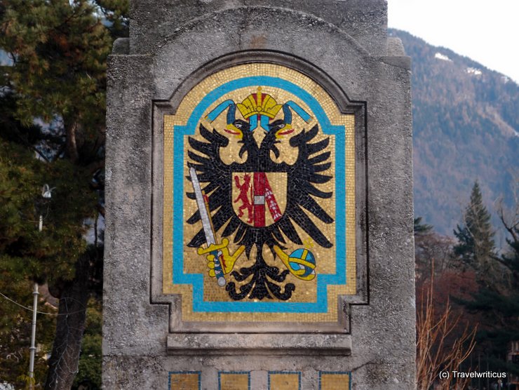 Emblem of the Habsburgs in Merano, Italy