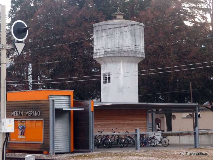 Water tower at Merano Railway Station